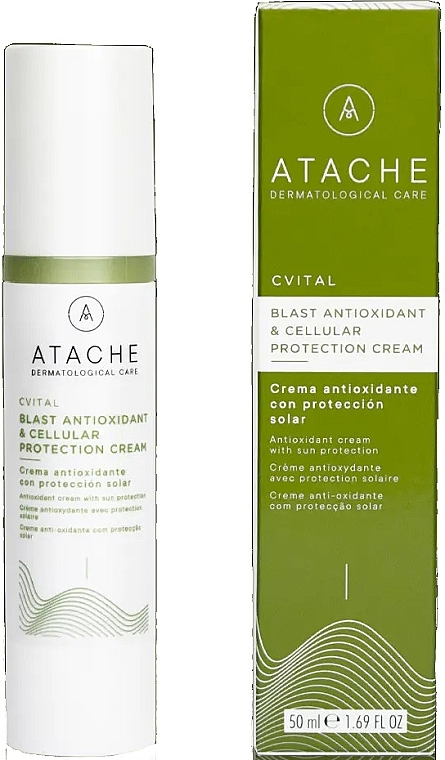 Антиоксидантний крем із захистом від сонця - Atache C Vital Blast Antioxidant & Cellular Protection Cream — фото N1