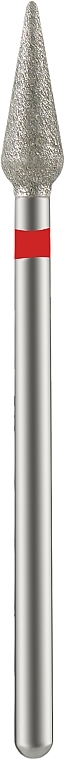 Насадка для фрезера алмазна "Конус" 4.0/10 мм, червона насічка - Vizavi Professional