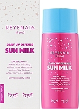 Сонцезахисне молочко для обличчя SPF50+ - Reyena16 Daily UV Defense Sun Milk SPF 50+ / PA++++ — фото N2