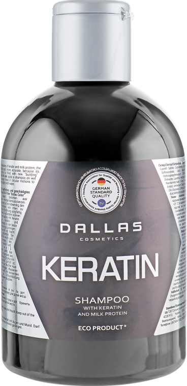 Шампунь с кератином и молочным протеином - Dalas Cosmetics Keratin Shampoo — фото N4