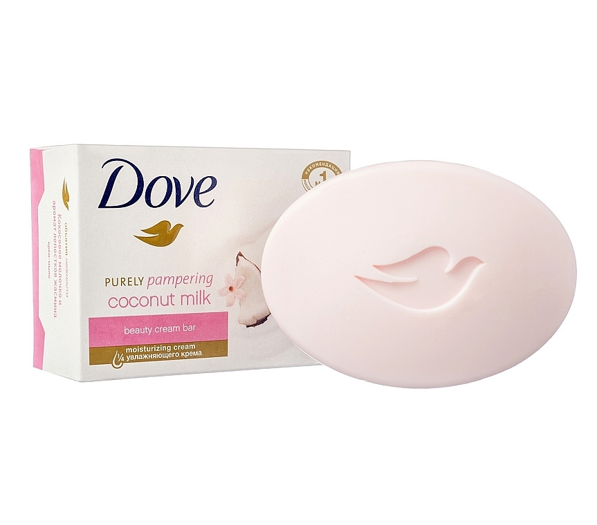 Крем-мыло "Кокосовое молоко" - Dove Purely Pampering Coconut Milk Beauty Cream Bar — фото N2