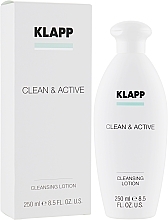 Базовая очищающая эмульсия - Klapp Clean & Active Cleansing Lotion — фото N3