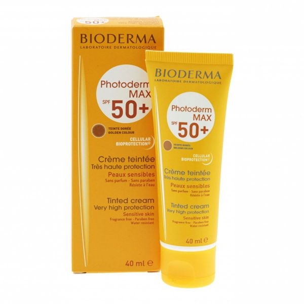 Сонцезахисний тональний крем - Bioderma Photoderm Max SPF50+ Tinted Cream Golden Color — фото N1