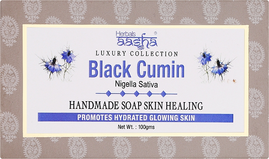 Мыло ручной работы "Черный тмин" - Aasha Herbals Luxury Collection Black Cumin Handmade Soap Skin Healing  — фото N1