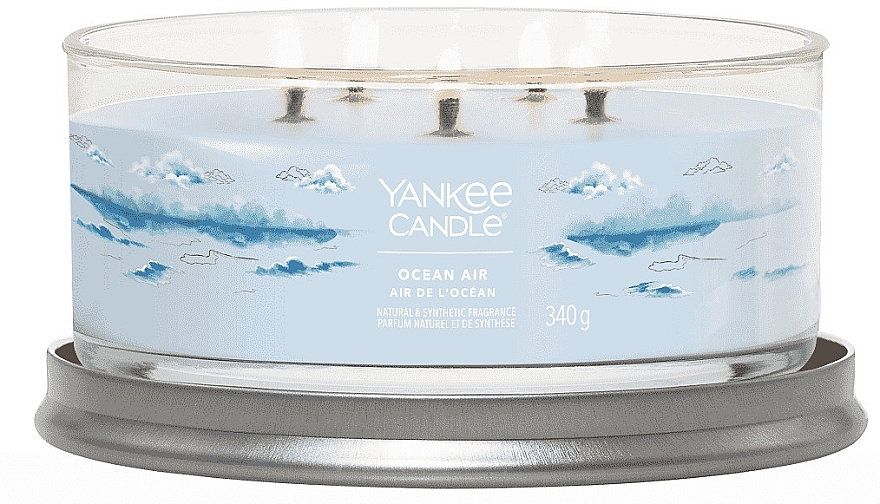 Ароматична свічка у склянці "Ocean Air", 5 ґнотів - Yankee Candle Singnature — фото N2