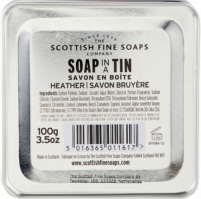 Мыло "Вереск" - Scottish Fine Soaps Heather Soap In A Tin — фото N3