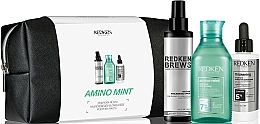 Духи, Парфюмерия, косметика Набор - Redken Amino Mint (shm/300ml + h/spray/125ml + h/lot/90ml + bag)