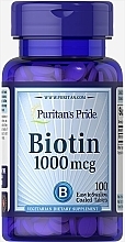 Духи, Парфюмерия, косметика Диетическая добавка "Биотин", 1000 мг - Puritan's Pride Biotin