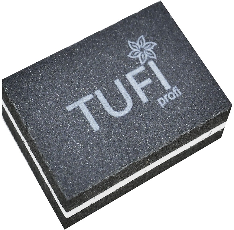 Бафік "Міні" 100/180 гріт, чорний - Tufi Profi Premium — фото N1