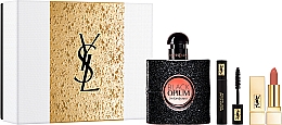 Духи, Парфюмерия, косметика Yves Saint Laurent Black Opium - Набор (edp/50ml + mascara/2ml + lipstick/1g)