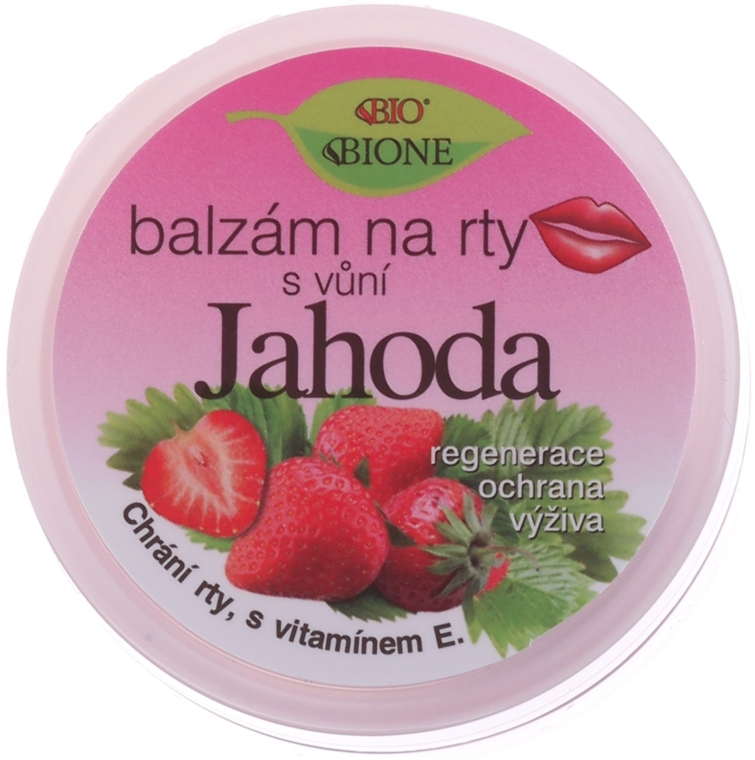 Бальзам для губ "Полуниця" - Bione Cosmetics Lip Balm Strawberry — фото N1