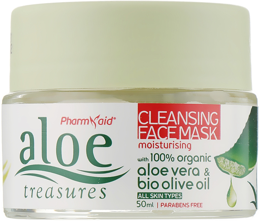Очищувальна маска для обличчя з олією авокадо - Pharmaid Aloe Treasures Cleansing Face Mask With Avocado Oil — фото N2