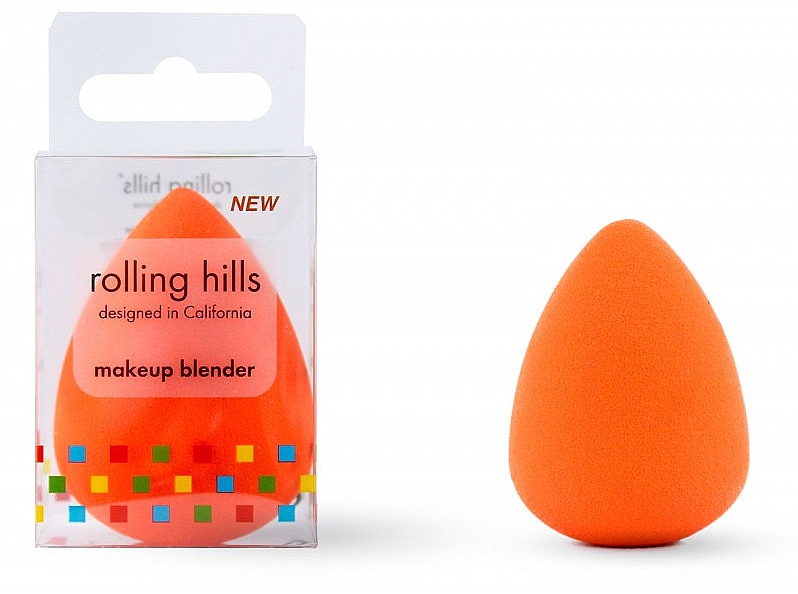 Бьюти блендер, оранжевый - Rolling Hills Makeup Blender Dark Orange — фото N1