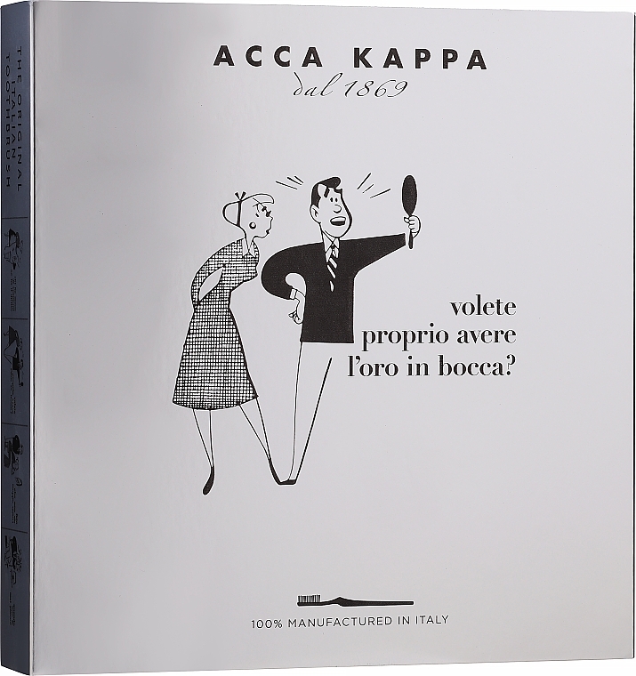 Набор - Acca Kappa Gift Set (t/paste/2x100ml + brush/3pcs) — фото N1