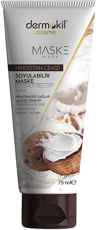 Маска-плівка для обличчя - Dermokil Coconut Peel Off Mask (туба) — фото N1