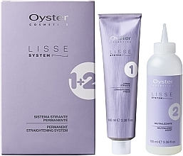 Система перманентного выпрямления волос - Oyster Cosmetics Lisse System (cr/100ml + neutr/100ml + glv/1pcs) — фото N1