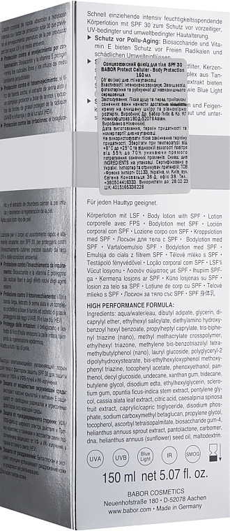 Солнцезащитный увлажняющий флюид для тела - Doctor Babor Protect Cellular Body Protection SPF 30 — фото N3
