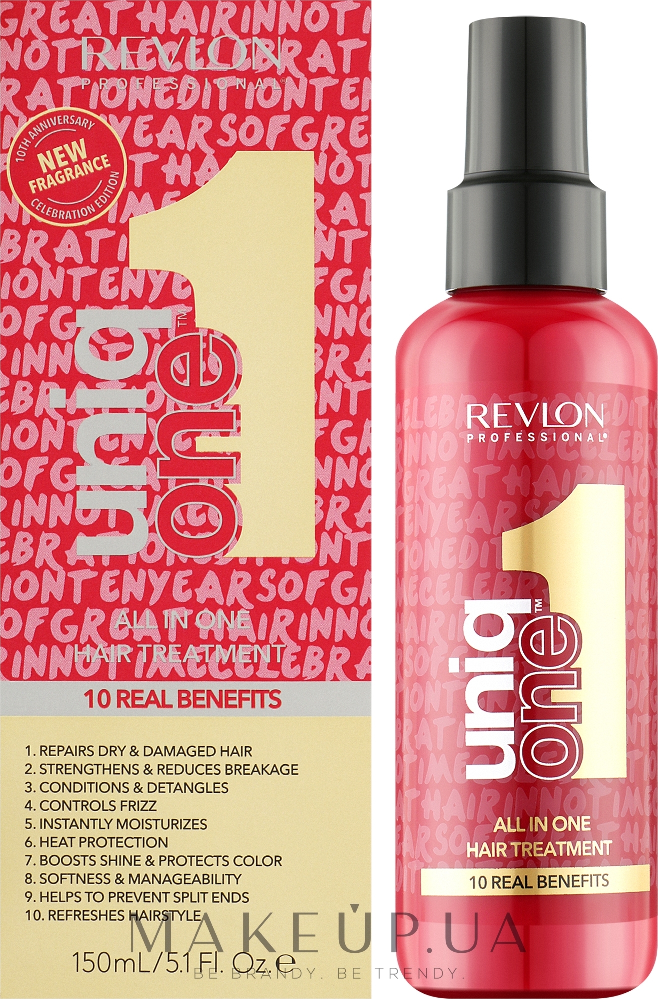 Спрей-маска для волосся - Revlon Professional UniqOne Hair Treatment Celebration Edition — фото 150ml