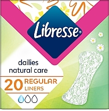Парфумерія, косметика Щоденні прокладки, 20 шт. - Libresse Natural Care Dailies Regular Liners