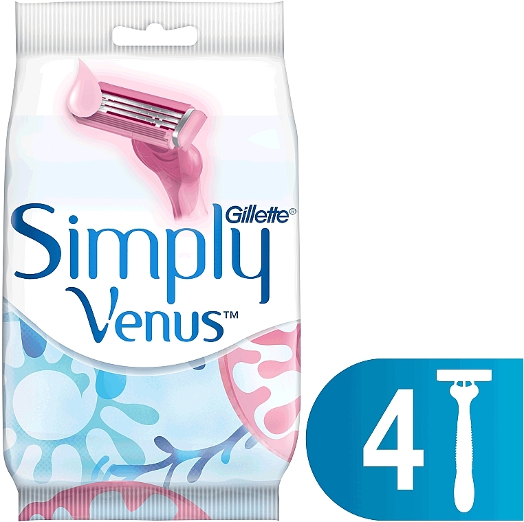 Набор одноразовых бритвенных станков "Venus Simply" - Gillette Venus Simply 3 — фото N2