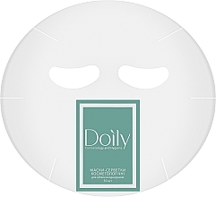 Маска-салфетка косметологическая для лица из полиэтилена, прозрачная - Doily — фото N1