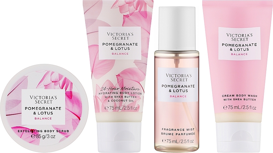 Подарочный набор, 5 продуктов - Victoria's Secret The Balance Starter Kit Pomegranate & Lotus — фото N2