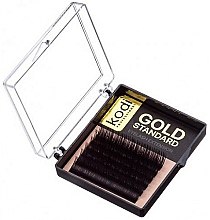 Парфумерія, косметика Накладні вії Gold Standart B 0.12 (6 рядів: 14 мм) - Kodi Professional