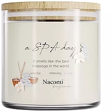 Парфумерія, косметика Ароматична соєва свічка "SPA Day" - Nacomi Fragrances