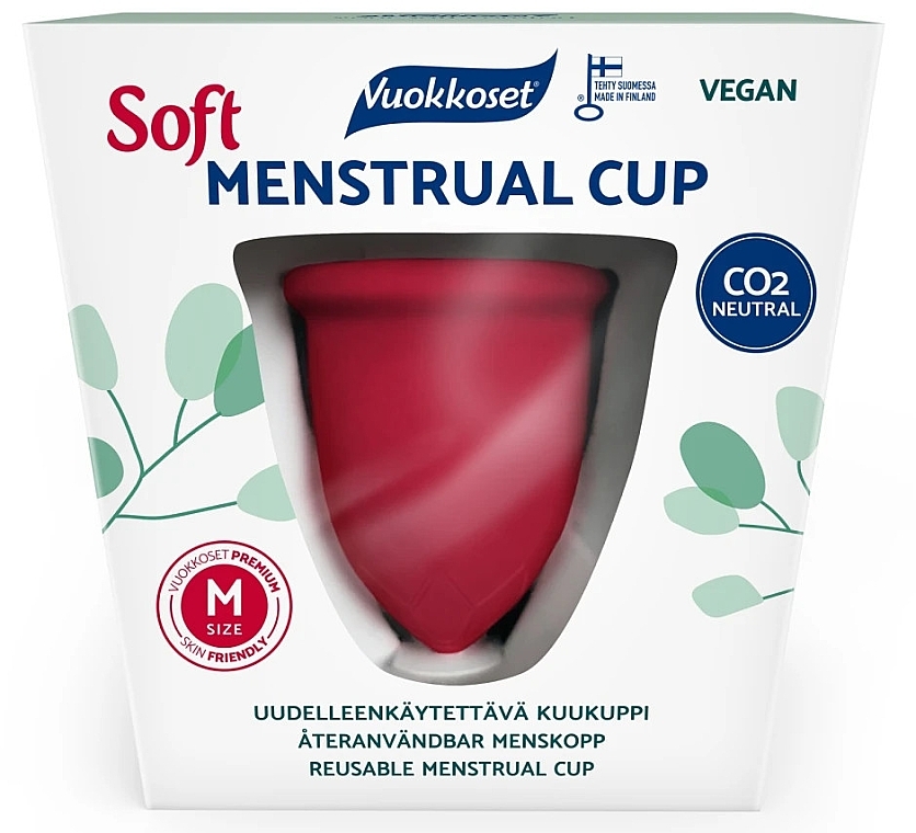 Менструальна чаша, розмір M - Vuokkoset Soft Reusable Menstrual Cup — фото N1