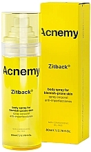 Антиакне-спрей для тіла - Acnemy Zitback Body Spray For Blemish-Prone Skin — фото N1