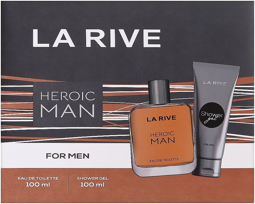 La Rive Heroic Man - Набор (edt/100ml + sh/gel/100ml)