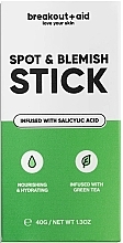 Каолиновая маска для проблемной кожи - Breakout + Aid Spot & Blemish Stick Mask with Green Tea — фото N1