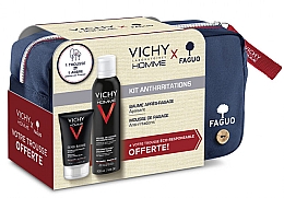 Духи, Парфюмерия, косметика Набор - Vichy Homme Sensitive After-Shave (foam/200ml + a/sh/balm/75ml + bag)