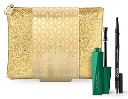 Парфумерія, косметика Набір - Kiko Milano Holiday Gems Diva Eyes Kit (mascara/11ml + eye/pencil/0.35g + bag)