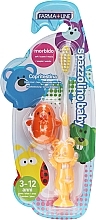 Парфумерія, косметика Зубна щітка для дітей від 3 до 12 років, помаранчева - Farma Line Teddy Bear