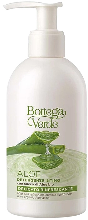 Жидкое интимное мыло с органическим соком алоэ - Bottega Verde Aloe Intimate Liquid Soap — фото N1