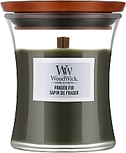 Ароматична свічка у склянці - WoodWick Hourglass Candle Frasier Fir — фото N1