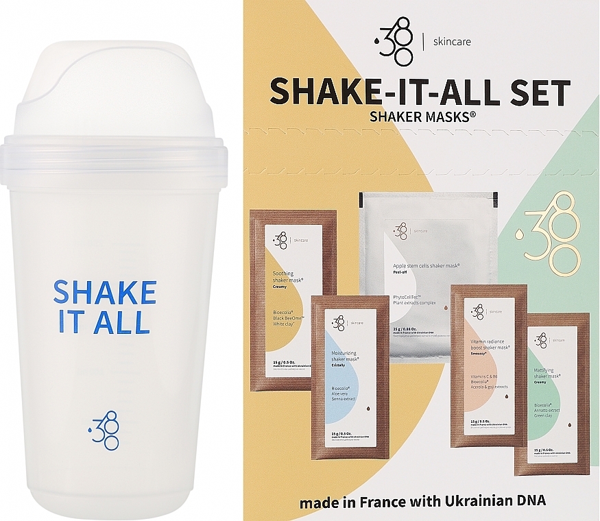 Набор, 6 продуктов - 380 Skincare Shake-It-All Set — фото N1