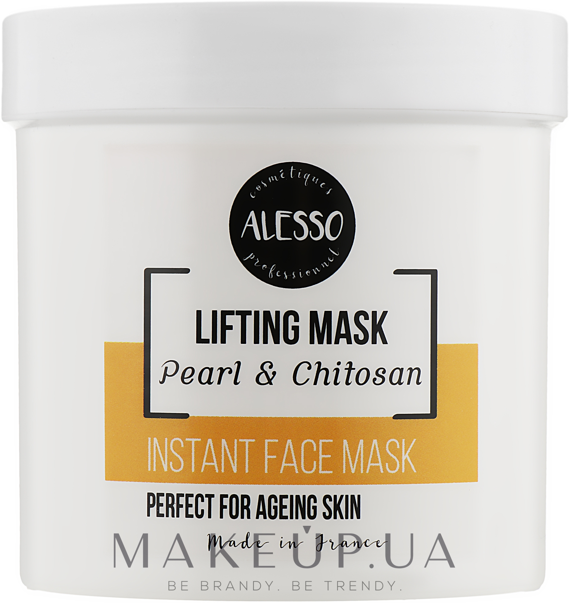 Жемчужная альгинатная маска растворимая для лица с лифтинг эффектом - Alesso Professionnel Pearl & Chitosan Lifting Mask — фото 200g