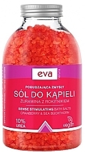 Парфумерія, косметика Сіль для ванн "Журавлина та обліпиха" із сечовиною 10% - Eva Natura Bath Salt 10% Urea