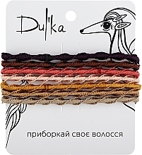 Набір різнобарвних гумок для волосся UH717781, 7 шт - Dulka — фото N1