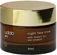 Зволожувальний нічний крем для обличчя з олією цубакі й вітамінами - Uddo Night Face Cream With Tsubaki Oil And Vitamins — фото N1