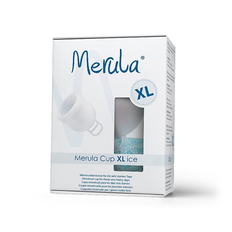 Универсальная менструальная чаша XL, белая - Merula Cup XL Ice — фото N1