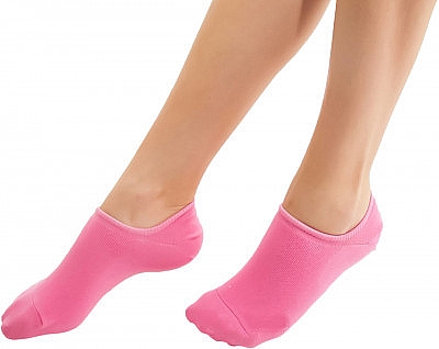 Шкарпетки однотонні "262", світло-рожеві - Intuicia — фото N1