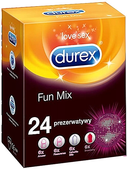 Презервативы, 24 шт. - Durex Fun Mix — фото N1