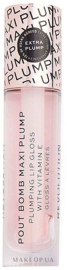 Блеск для губ с эффектом увеличения объема - Makeup Revolution Pout Bomb Maxi Plump Lip Gloss — фото Divine