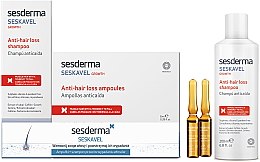 Парфумерія, косметика Набір проти випадіння волосся - SesDerma Laboratories Seskavel (ampoules/12x8ml + shmp/200ml)