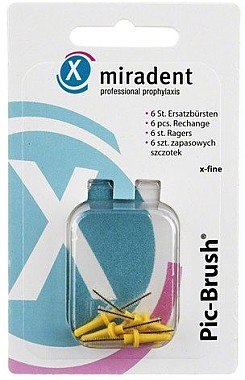 Запасная межзубная кисть, 0,50мм/1,8мм, желтая - Miradent Pic-Brush Refill — фото N1