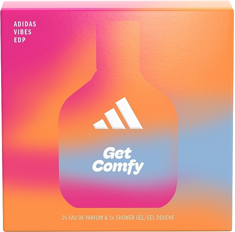 Adidas Vibes Get Comfy - Набір (edp/100ml + edp/30ml + sh/gel/100ml) — фото N2