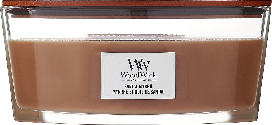 Ароматична свічка - WoodWick Santal Myrrh Candle — фото N1